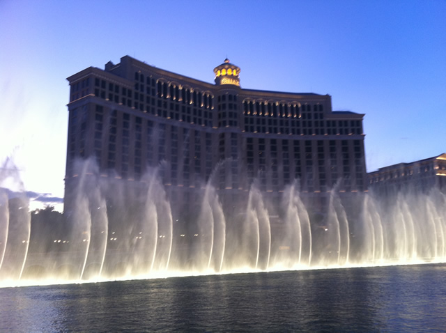 Le show des fontaines du Bellagio